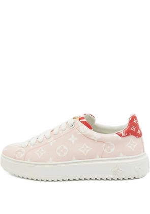 Louis Vuitton Pre-Owned monogram-pattern sneakers - Pink