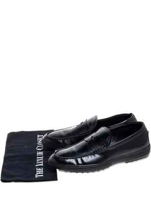 Tod's Vintage penny keeper loafers - Black