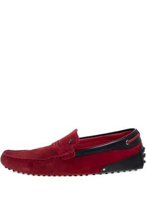 Tod's Vintage suede loafers - Red