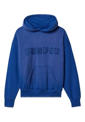 Purple Brand cotton hoodie - Blue