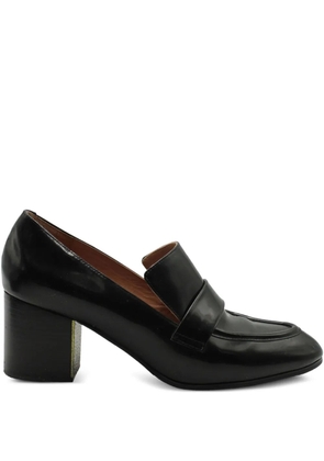 Jil Sander Pre-Owned block-heel loafers - Black