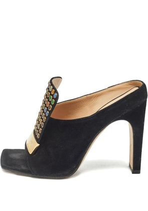 Sergio Rossi Vintage 105mm embellished heeled sandals - Black