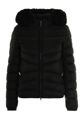 Colmar quilted fur-trimmed down jacket - Black