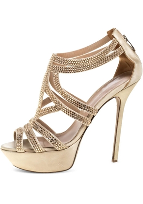 Sergio Rossi Vintage pre-owned 140mm platform sandals - Neutrals