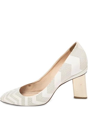Nicholas Kirkwood 70mm block-heel pumps - White
