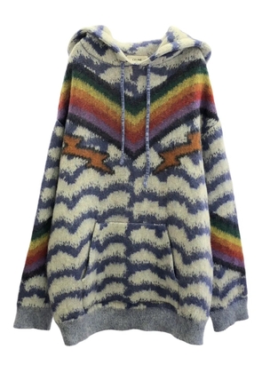 Celine Pre-Owned 2010s rainbow-pattern hoodie - White