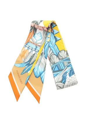 Hermès Pre-Owned 1920 Danse Pacifique twilly scarf - Orange