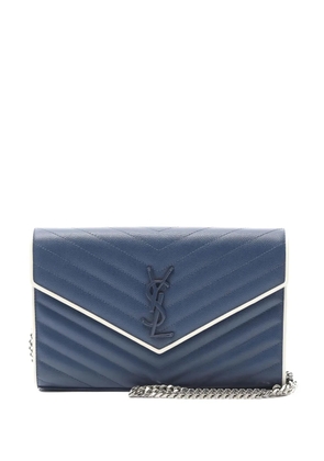 Saint Laurent Pre-Owned 2010s Classic Cassandre Chain Wallet clutch bag - Blue
