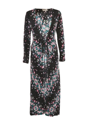 Diane Von Furstenberg Vintage 2024 floral crepe dress - Black