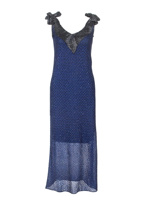 Missoni Pre-Owned v-neck dress - Blue