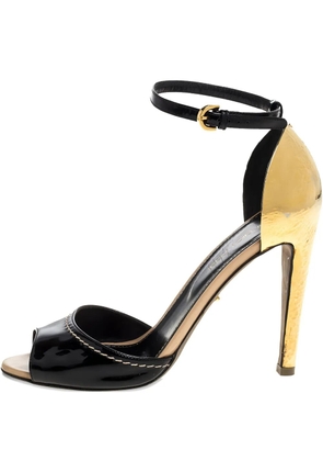 Sergio Rossi Vintage 110mm leather heeled sandals - Black