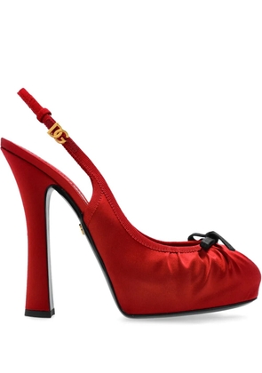 Dolce & Gabbana 105mm ballerina pumps - Red