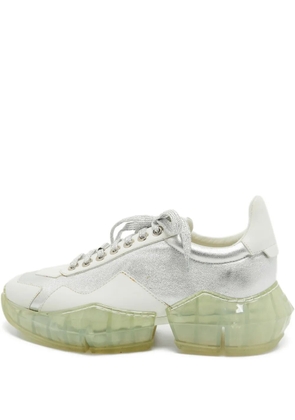 Jimmy Choo Pre-Owned translucent-sole sneakers - White