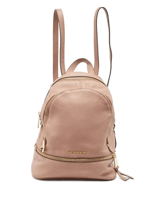 Michael Kors Rhea zeather zip-around backpack - Neutrals