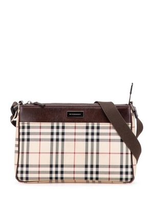 Burberry Pre-Owned 2000-2017 House Check Canvas crossbody bag - Brown