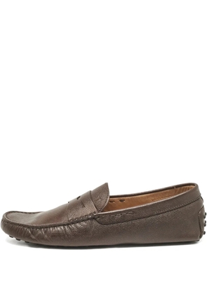 Tod's Vintage pre-owned leather loafers - Brown