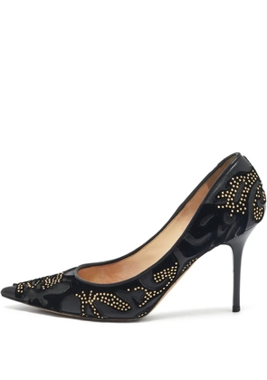 Jimmy Choo Pre-Owned 85mm Anouk beaded pumps - Black