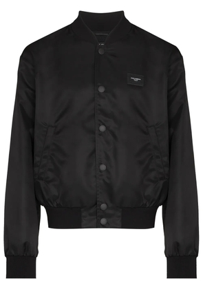 Dolce & Gabbana DG-plaque bomber jacket - Black