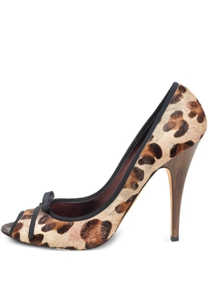Giuseppe Zanotti Vintage 120mm leopard-print pumps - Brown