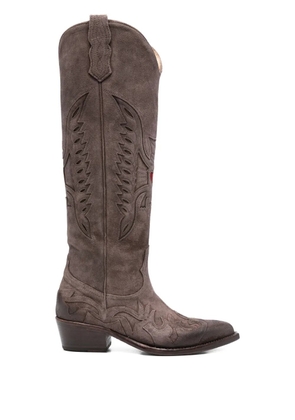 ERALDO 45mm suede boots - Brown