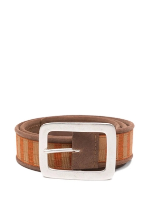 Romeo Gigli Pre-Owned 1990s striped belt - Brown