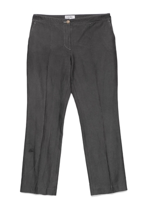 CHANEL Pre-Owned 2004 twill trousers - Grey