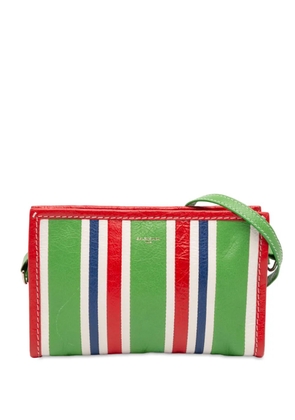 Balenciaga Pre-Owned 2017 Lambskin Bazar crossbody bag - Green