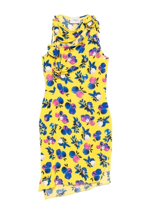 Coperni asymmetric mini dress - Yellow