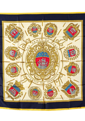 Hermès Pre-Owned 20th Century Les Armes de Paris Silk Scarf scarves - White