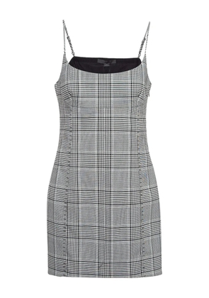 Pre-Owned Alexander Wang plaid scoop-neck dress - Grey
