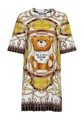 Moschino Pre-Owned Bear-print dress - Neutrals