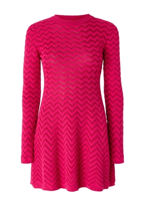 Missoni zigzag-pattern mini dress - Pink