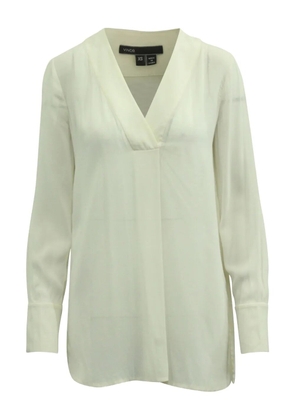 Vince V-neck long-sleeve blouse - White