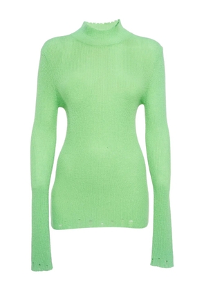 Les Rêveries ribbed turtleneck sweater - Green