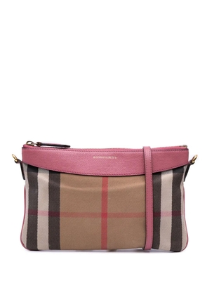 Burberry Pre-Owned 2000-2017 House Check Canvas Derby Peyton crossbody bag - Brown