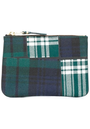 Comme Des Garçons Wallet tartan coin purse - Green