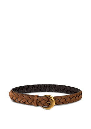 ETRO braided leather belt - Brown