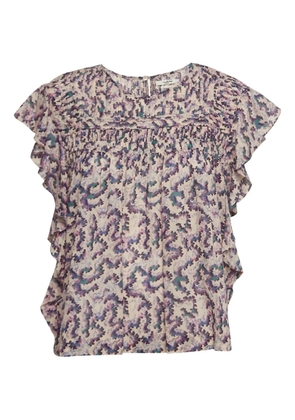 Isabel Marant Vintage ruffled top - Purple