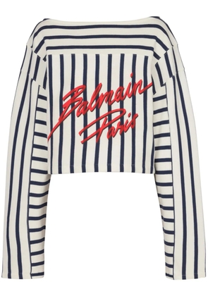 Balmain striped top - White