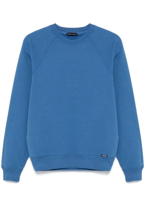 TOM FORD cotton sweatshirt - Blue