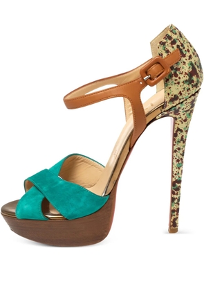 Christian Louboutin Pre-Owned 140mm leather sandals - Green