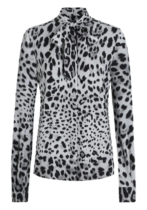 Dolce & Gabbana animal-print blouse - Grey