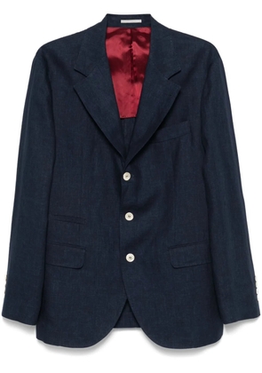 Brunello Cucinelli linen blazer - Blue