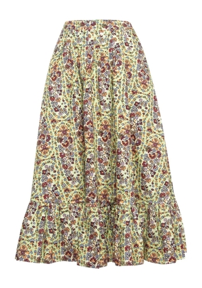 Etro Pre-Owned floral-print maxi skirt - Green