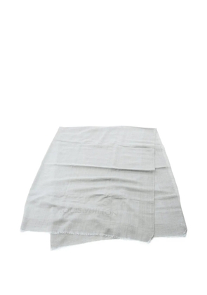 Louis Vuitton Pre-Owned 2016 cashmere logo-detail scarf - Grey