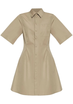 AMI Paris cotton shirt dress - Neutrals