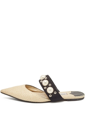 Jimmy Choo Pre-Owned Basette mules - Neutrals