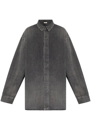 Fear Of God vented denim shirt - Black
