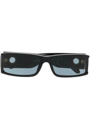 Linda Farrow Mya rectangle-frame sunglasses - Black