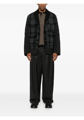 Junya Watanabe MAN x Filson quilted plaid jacket - Black